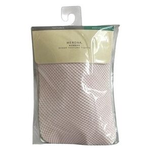 Merona Women's Sheer Texture Tights Size Medium/Tall Ivory Net Nylons NIB